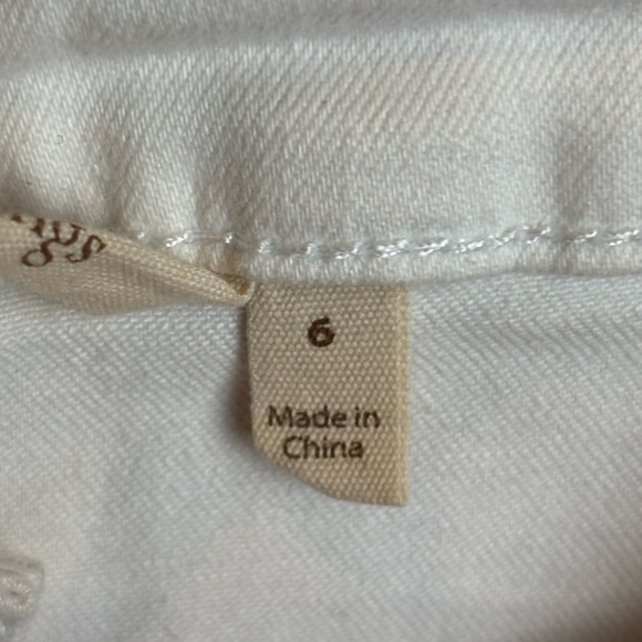 Soft Surroundings Touch of Lace White Jeans Women’s Size 6 - Picture 6 of 7